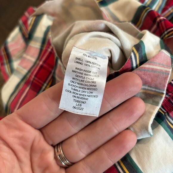 Sammy + Nat Red White Plaid Coveralls Overalls Romper Unisex Baby 12-18 Months - Picture 6 of 6